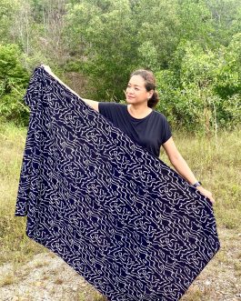 Liku batik fabric – black and white