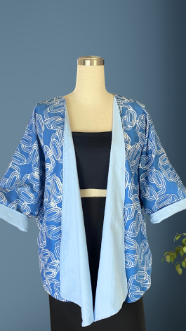 Batik Cardigan – Laur in Sky Blue