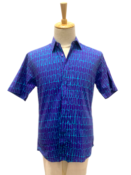 Men’s shirt – Pod in Blue on Purple