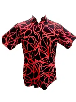 Men’s shirt – Pusing in Black and Red