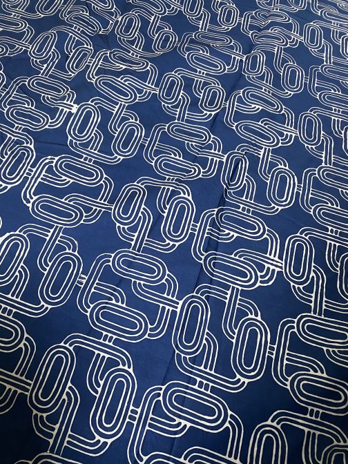 Laur Cotton Fabric in Estate Blue