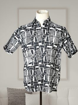Men’s shirt – Paku in Black & White