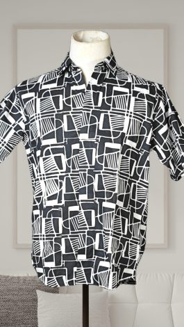Men’s shirt – Paku in Black & White