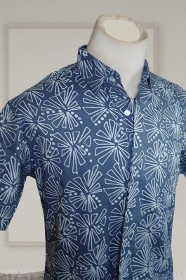Men’s shirt – Rosa in Grisaille Blue