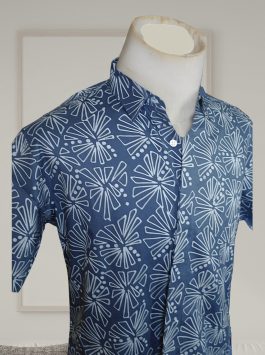 Men’s shirt – Rosa in Grisaille Blue
