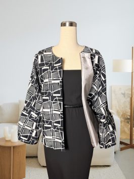 Ladies’ Jacket – Paku in Black & White