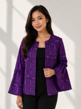 Ladies’ Jacket – Paku in Purple & Black