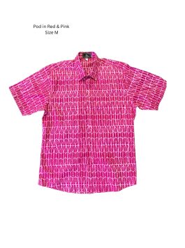 Men’s shirt – Pod in Red and Pink