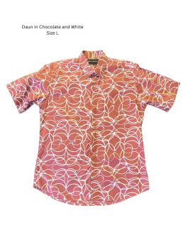 Men’s shirt – Daun in Chocolate and White