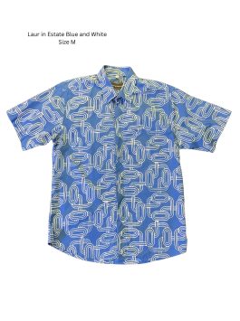 Men’s shirt – Laur In Estate Blue & White