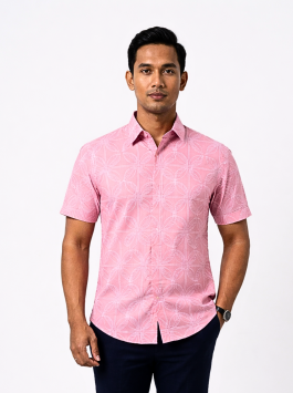 Men’s shirt – Kisi in Wild Rose & Pink Tulle