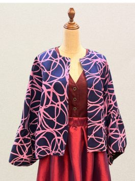 Pusing Jacket in Pink and Purple